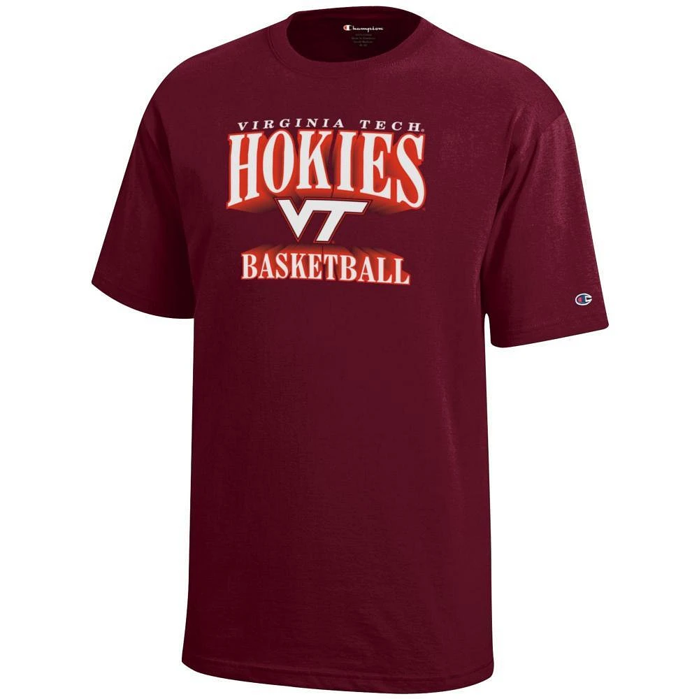 Virginia Tech Champion YOUTH Wordmark Logo Basketball Tee