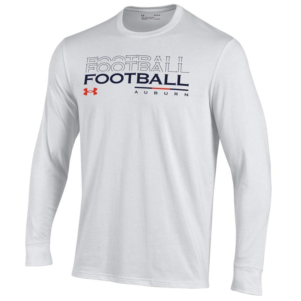 Auburn Under Armour Performance Cotton Long Sleeve Tee