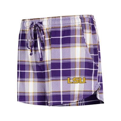 LSU Concepts Sport Women's Ashford Plaid Shorts