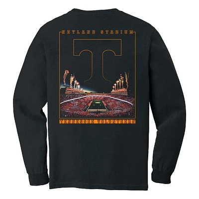 Tennessee Neyland Stadium at Night Comfort Colors Long Sleeve Tee