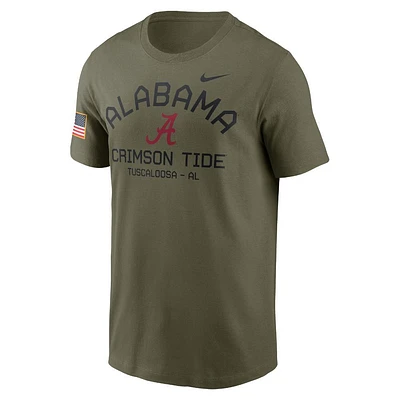 Alabama Nike Military Dri-fit Cotton Team Issue Crew Tee