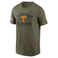 Tennessee Nike Military Dri-fit Cotton Team Issue Crew Tee