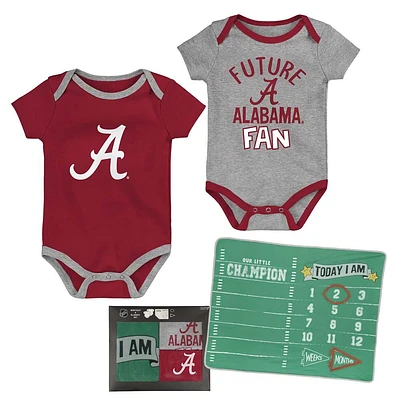 Alabama Gen2 Newborn 2-Pack Creeper and Blanket Set