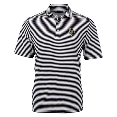 UCF Cutter and Buck Knight Striped Virtue Eco Pique Polo