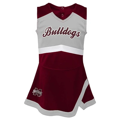 Mississippi State Toddler Cheerleader 2-Piece Dress Set