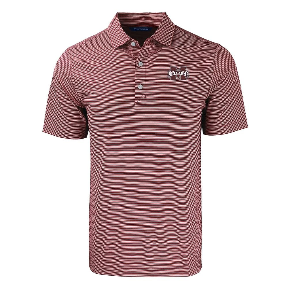 Mississippi State Cutter & Buck Forge Double Stripe Polo