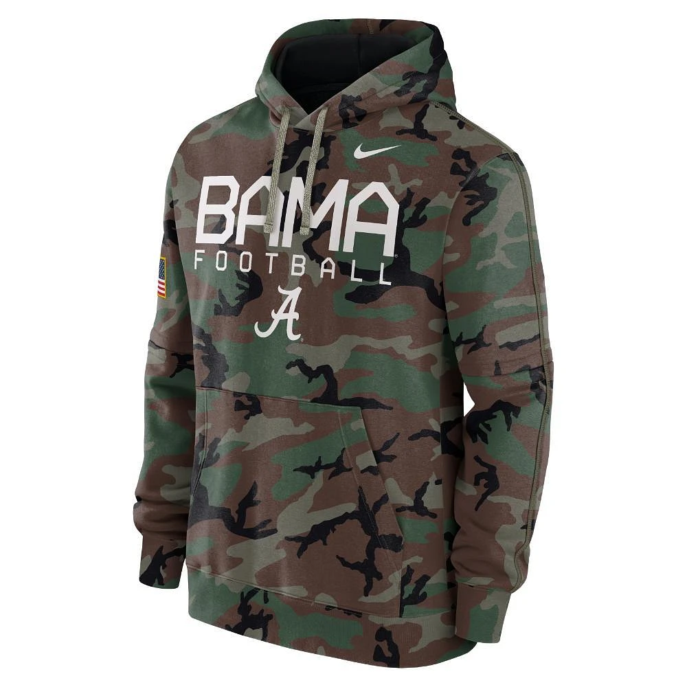 Alabama Nike Military Club Fleece Hoodie