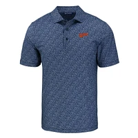 Auburn Cutter & Buck Vault Script Pike Pebble Print Polo