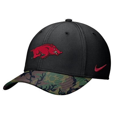 Arkansas Nike Military Stretch Fit Rise Cap