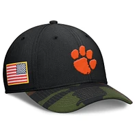 Clemson Nike Military Dri-fit Rise Swooshflex Cap