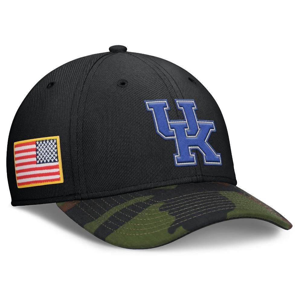 Kentucky Nike Military Dri-fit Rise Swooshflex Cap