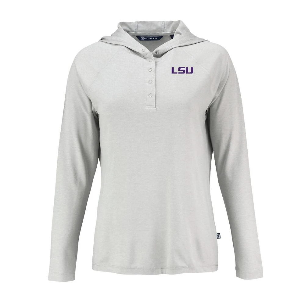 LSU Cutter & Buck Women's Coastline Epic Comfort Hoodie