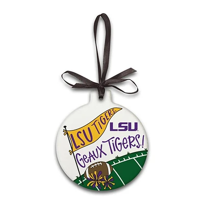 LSU Tigers Ceramic Flat Ornament