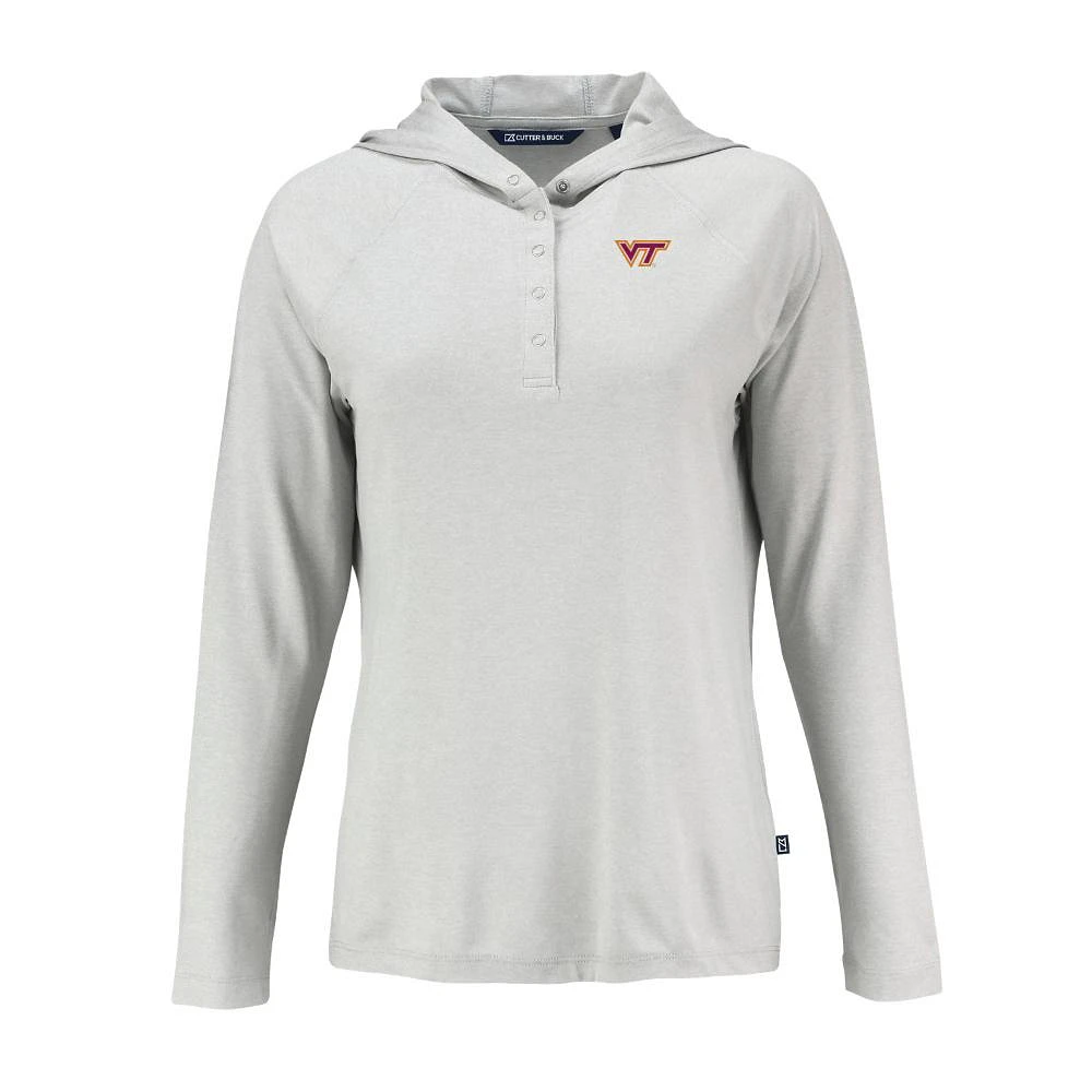 Virginia Tech Cutter & Buck Women's Coastline Epic Comfort Hoodie