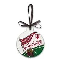 Indiana Hoosiers Ceramic Flat Ornament