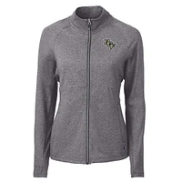 UCF Cutter & Buck Women's Adapt Eco Knit Heather Full Zip Jacket