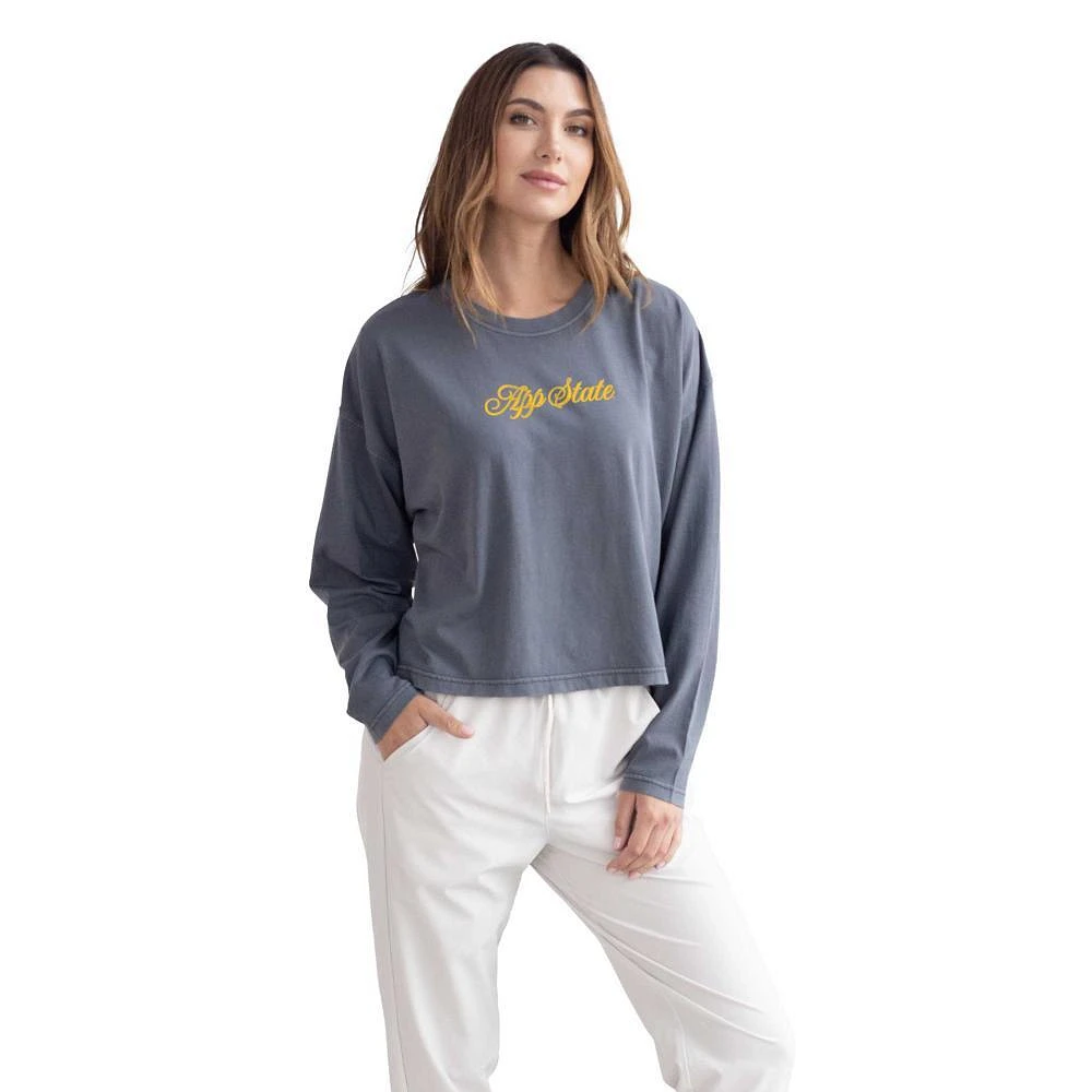 App State Chicka-D Sorority Girl Bar Harbour Salt Wash Long Sleeve Tee