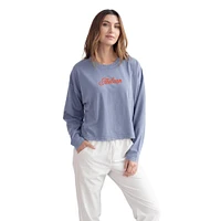 Auburn Chicka-D Sorority Girl Bar Harbour Salt Wash Long Sleeve Tee