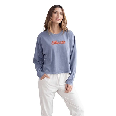 Florida Chicka-D Sorority Girl Bar Harbour Salt Wash Long Sleeve Tee