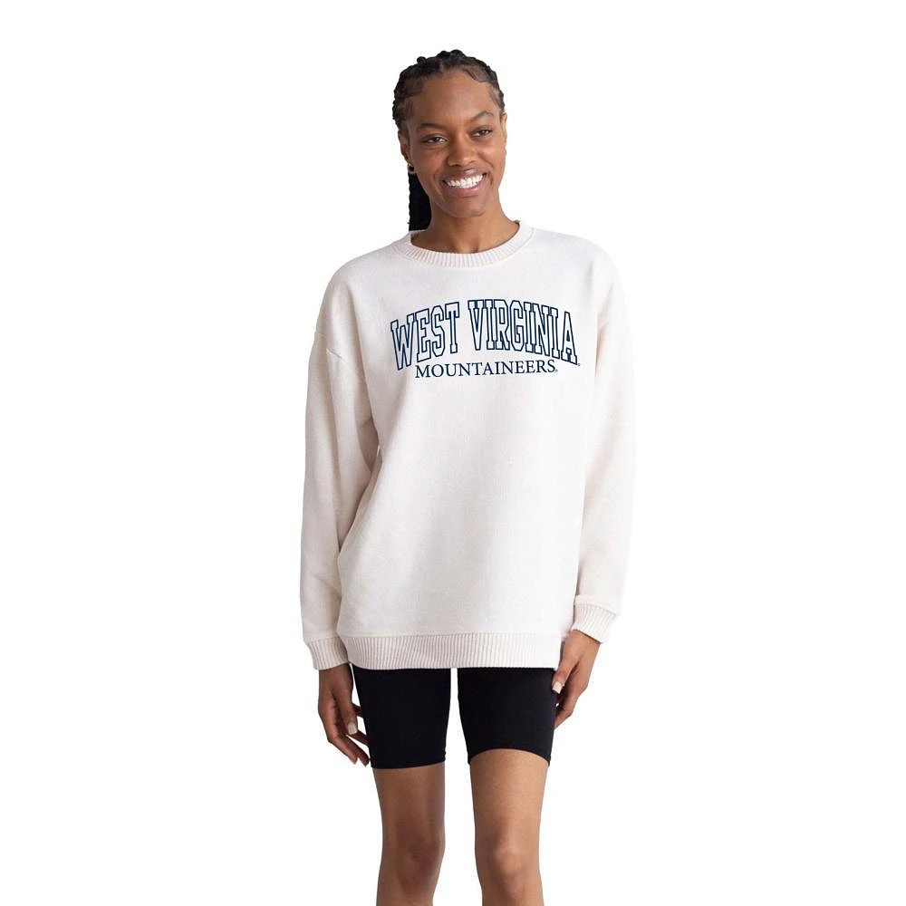 West Virginia Chicka-D Oversized Embroidery Warm Up Crew