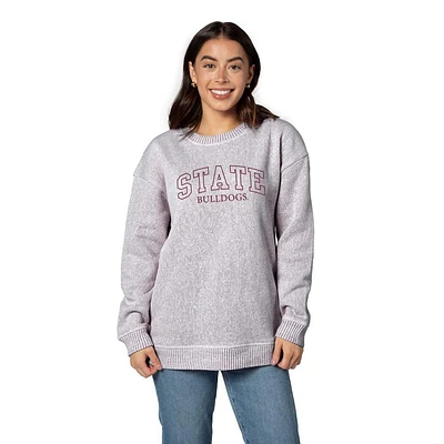 Mississippi State Chicka-D Oversized Embroidery Warm Up Crew