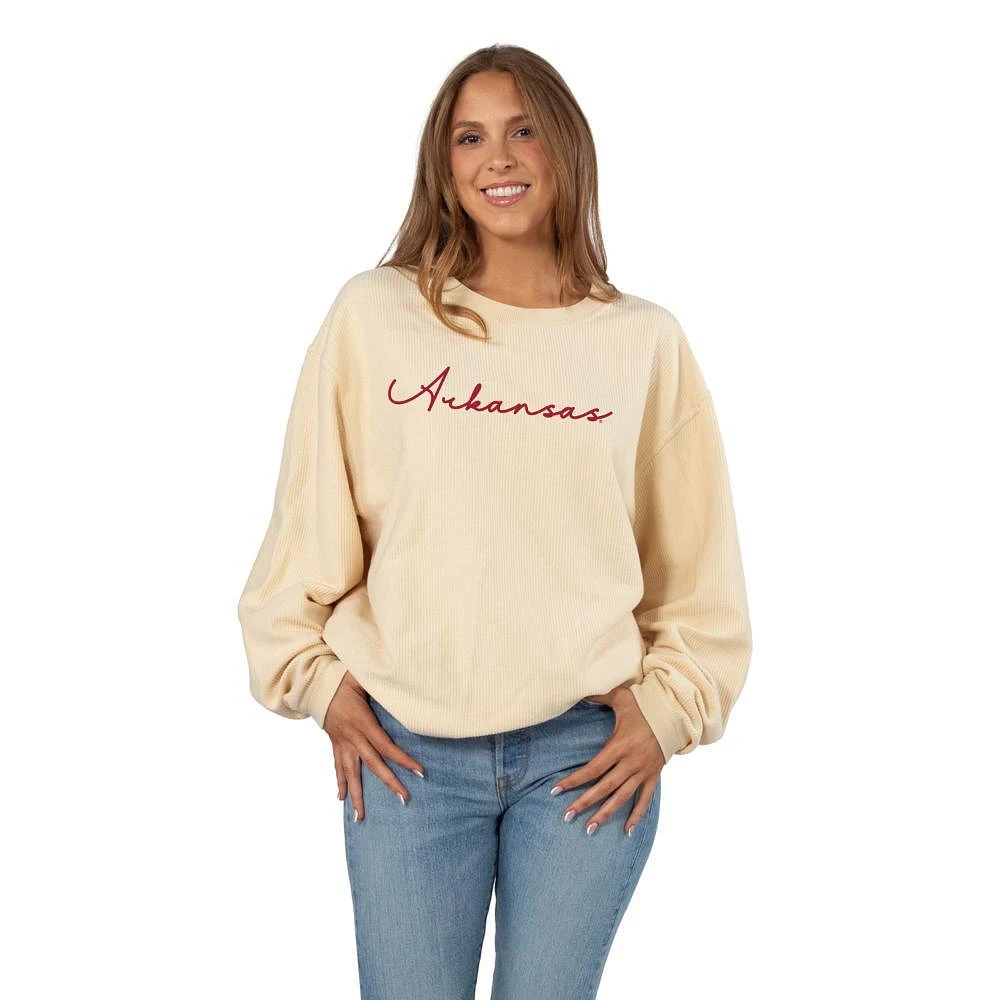 Arkansas Chicka-D Heavy Script Corded Sweatshirt