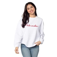 Nebraska Chicka-D Heavy Script Corded Sweatshirt