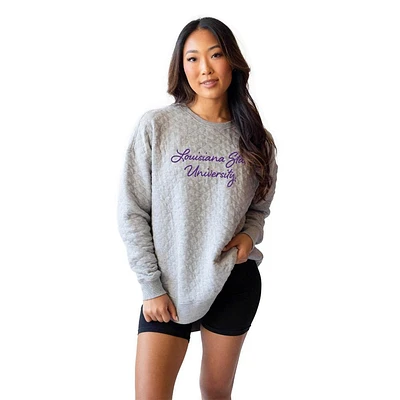 LSU Chicka-D Study Group Embroidery Quilted Pullover