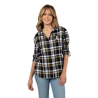 App State Chicka-D Boyfriend Plaid Woven Shirt