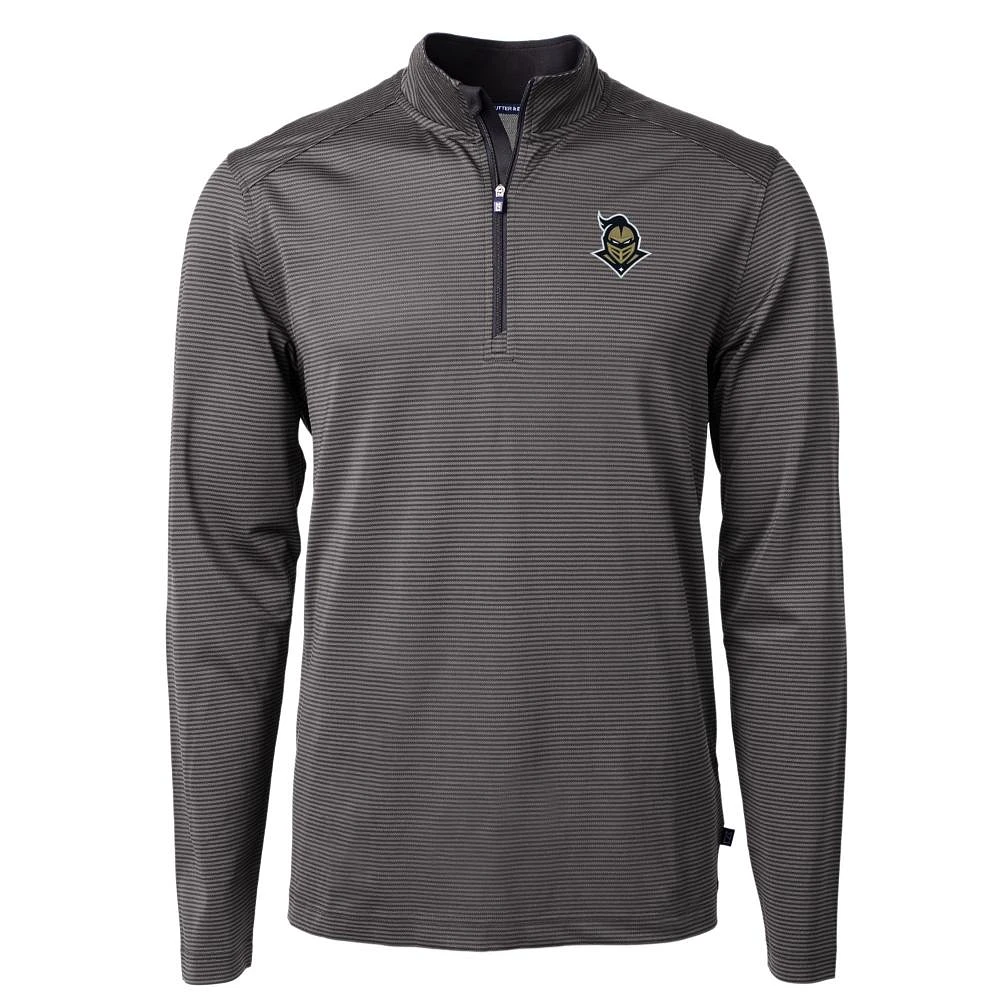 UCF Cutter & Buck Knight Eco Pique Micro Stripe 1/2 Zip Pullover