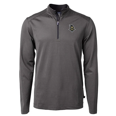 UCF Cutter & Buck Knight Eco Pique Micro Stripe 1/2 Zip Pullover