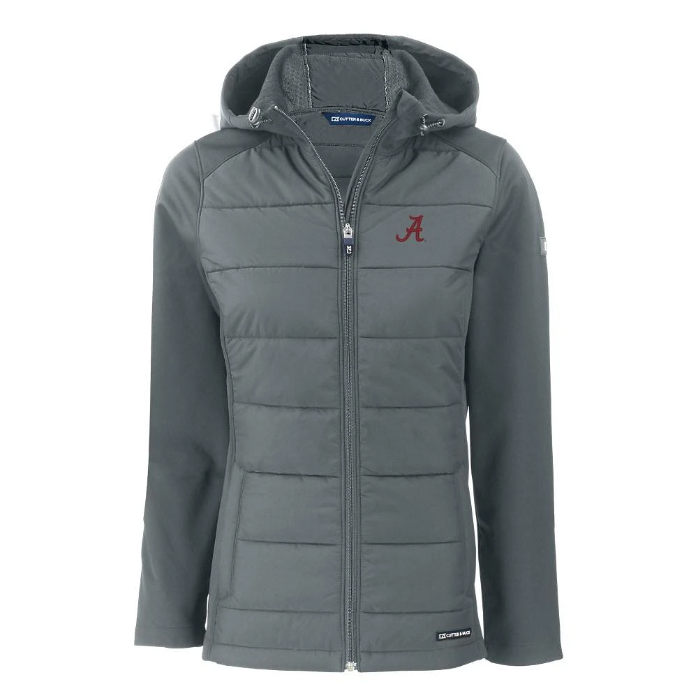 Alabama Cutter & Buck Women's Evoke Hybrid Eco Softshell Full Zip Jacket