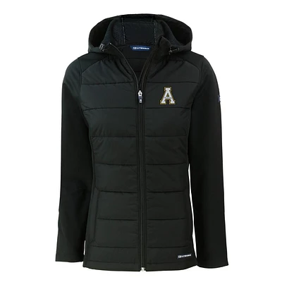 App State Cutter & Buck Women's Evoke Hybrid Eco Softshell Full Zip Jacket