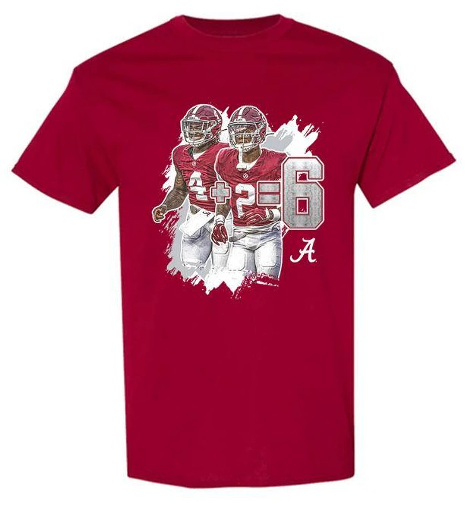 Alabama Football 4 Plus 2 Equals 6 Tee