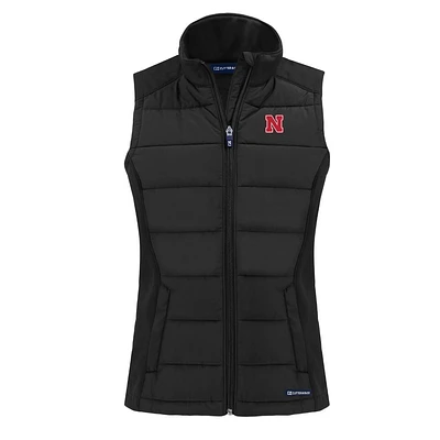 Nebraska Cutter & Buck Women's Evoke Hybrid Vest