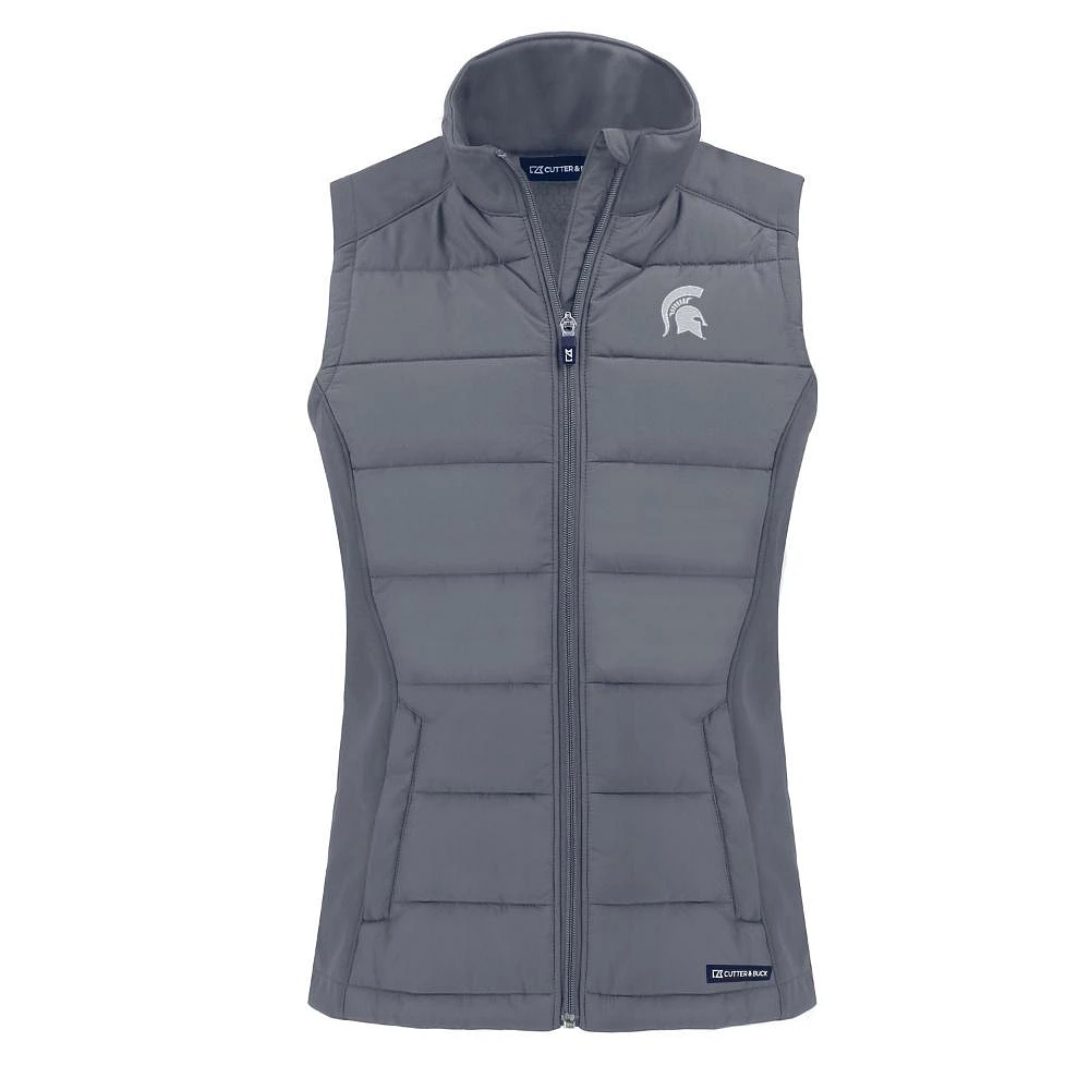 Michigan State Cutter & Buck Women's Evoke Hybrid Vest