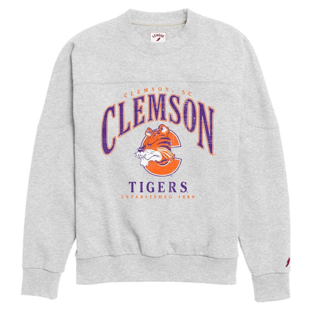 Clemson League Women's Throwback Fleece Crew