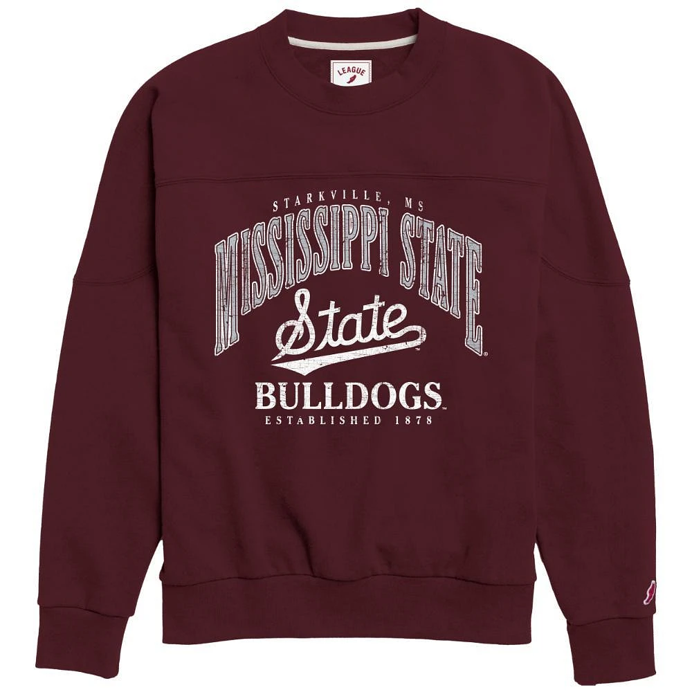 Mississippi State League Women's Throwback Fleece Crew