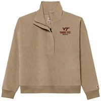 Virginia Tech League Women's Stretch Cord 1/2 Zip