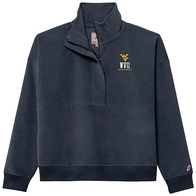 West Virginia League Women's Stretch Cord 1/2 Zip