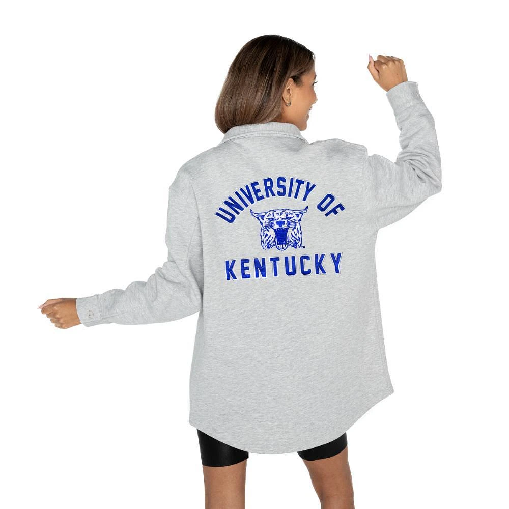 Kentucky Gameday Couture Way To Go Fleece Applique Shacket