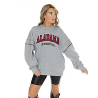 Alabama Gameday Couture Competitive Edge Drop Shoulder Jewel Crew