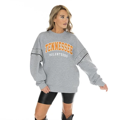 Tennessee Gameday Couture Competitive Edge Drop Shoulder Jewel Crew