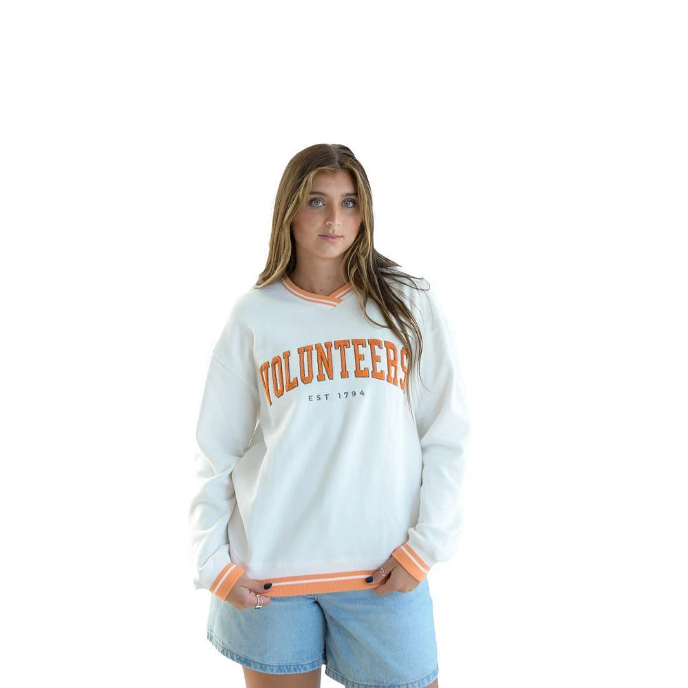 Tennessee Gameday Social Allen Chenille Varsity V-Neck Pullover