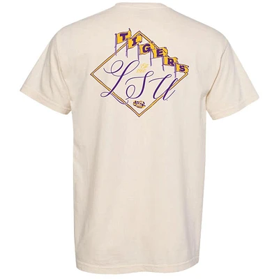 LSU Flags Stylized Script Comfort Colors Tee