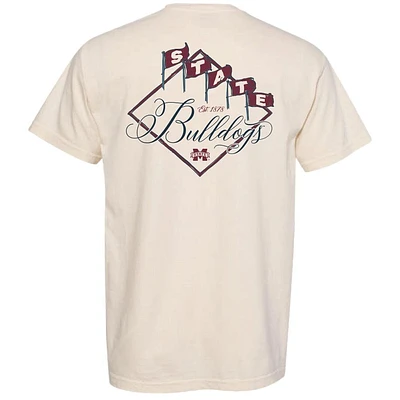 Mississippi State Flags Stylized Script Comfort Colors Tee