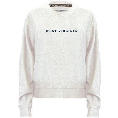 West Virginia Women's Amelia Vintage Terry Inside Out Crew