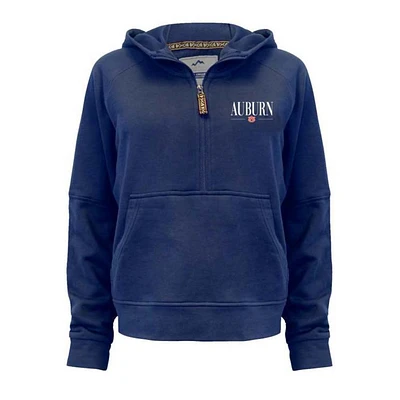 Auburn Women's Ana Vintage Terry Hooded 1/4 Zip