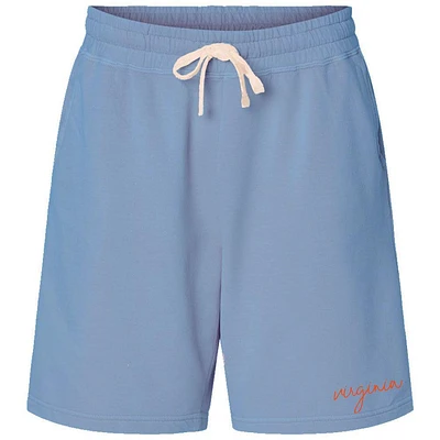 Virginia Women's Embroidered Lightweight Fleece Comfort Colors Shorts