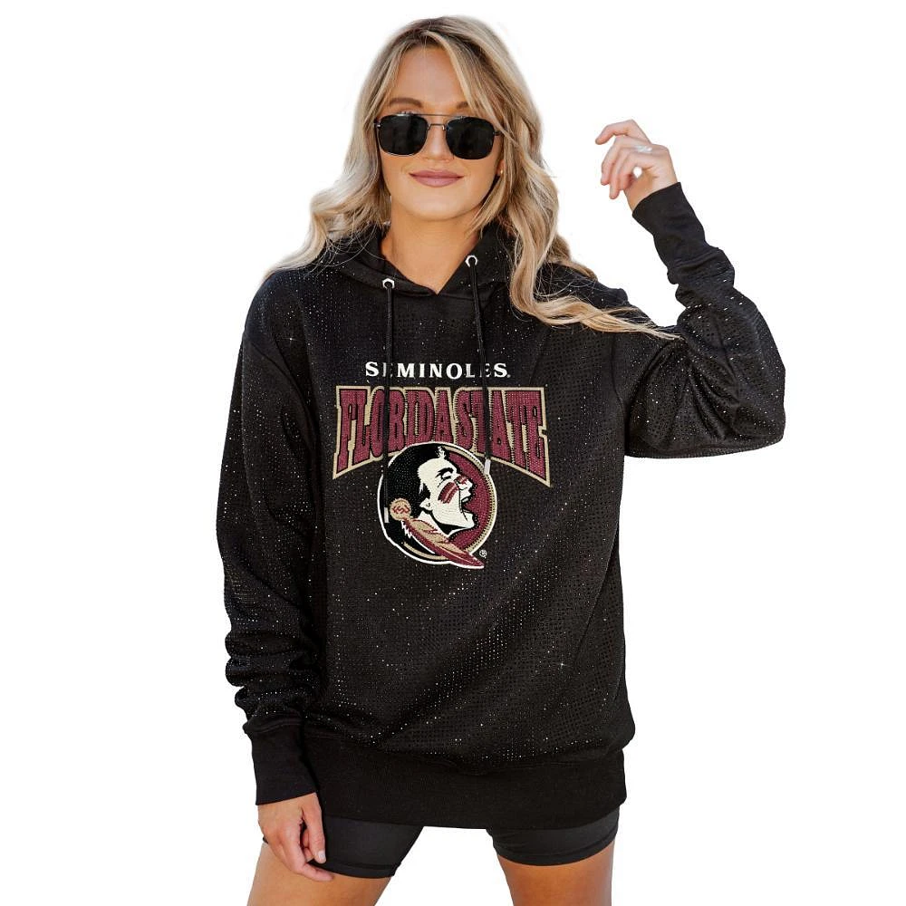 Florida State Gameday Couture Sideline Shimmer All Over Micro Rhinestone Hoodie